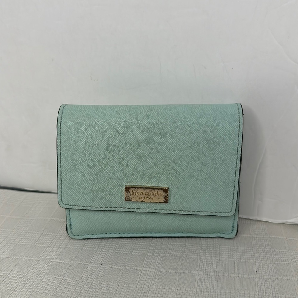 Kate spade card holder wallet in aqua